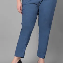 Comfort Lady Women Plus Size Solid Mid-Rise Casual Regular Trouser-picture-25