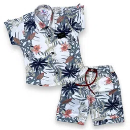 FLUEMART Boys Printed Shirt with Shorts-picture-35