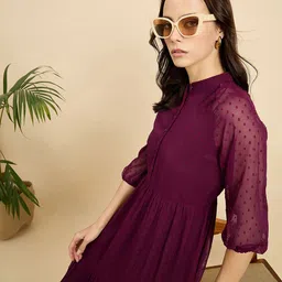 Mast & Harbour Crepe Fit & Flare Midi Dress-picture-14