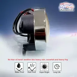 Auto Pearl DRL Fog Lamp Chrome Ring with Wiring Kit Assembly Compatible For Maruti Suzuki S Cross (2015-2017) image 3