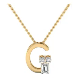 SHINE ETERNAL Lab Grown Diamond 14k (585) Yellow Gold Pendant for Women-picture-35