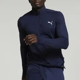 Puma Blue Regular Fit Sports T-Shirt-image-32