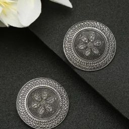 YouBella Contemporary Silver Silver Stud Earrings for Women-picture-48