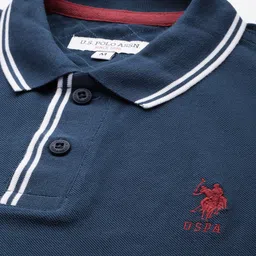 U.S. Polo Assn. Polo Collar Pure Cotton Slim Fit T-shirt image 2