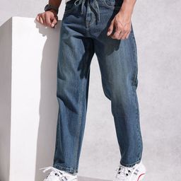 WROGN Men Loose Fit Light Fade Pure Cotton Jeans-picture-39