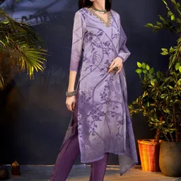 ELITE EDITION Women Floral Printed Regular Thread Work Kurta with Trousers & With Dupatta-picture-36