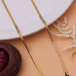 VEMISHTI Yellow Charm Gold Plated Necklace image 2