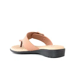 Khadims Women Softouch Slip On Open Toe Flats With Buckles image 5