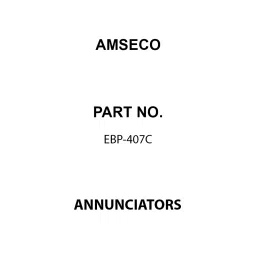 AMSECO Annunciators Annunciator System 17 mA Current Rating 12 V Voltage Rating, EBP-407C-picture-21