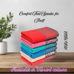 LIBERTY TOWELS Blue & Blue 1 Printed 400 GSM Bath Towel image 3