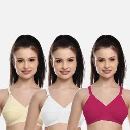 fims FIMS: Fashion is my Style White & Pink Everyday Bras - Pack Of 3-picture-14