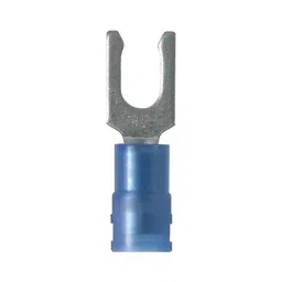 PANDUIT Spade Crimp Terminals TERMINAL, FORK TONGUE, #10, 14AWG, BLU, PN14-10LF-C-picture-19