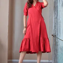 DressBerry Women A-Line Midi Dress-picture-16