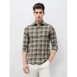 U.S. Polo Assn. Green Cotton Regular Fit Checks Shirt-picture-48