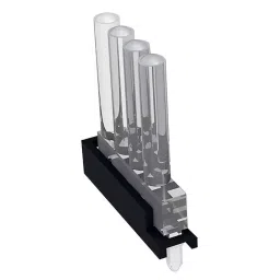 MENTOR PCB Mounted 4-Way LED Light Pipe Quad-Level-Row Clear Dome Lens, 1296.7014 (Pack of 5 Pcs)-picture-29