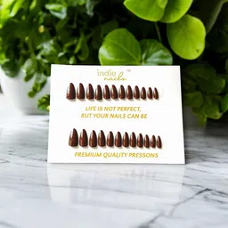 Indie Nails Set Of 24 Long Stiletto Reusable Press-On Nails Kit-image-64