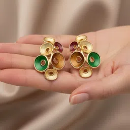 FLAURI Geometric Studs Earrings image 2