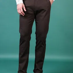V-Mart Men Solid Regular Fit Chinos Trousers-picture-33