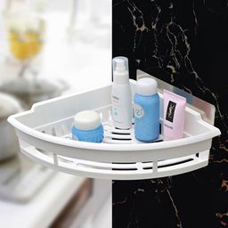 Kookee Wall Mounted Multi-Function Self Adhesive Plastic Corner Rack-picture-16