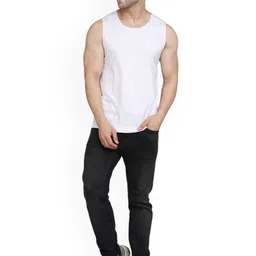 SLOWLORIS Pack Of 2 Printed Bio-Wash Innerwear Gym Vests image 2