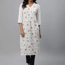 AURELIA Women Floral Printed Regular Kurta Sets-picture-22