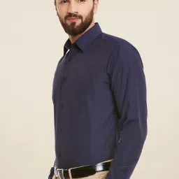 Hancock Dark Blue Slim Fit Shirt image 3