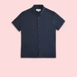 Pantaloons Junior Navy Cotton Regular Fit Shirt-picture-40