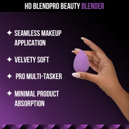 Staze 9to9 HD BlendPro Velvety Soft + Multipurpose Beauty Blender - Teardrop image 2