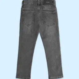 Pantaloons Junior Grey Tapered Fit Jeans image 2