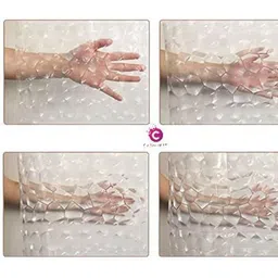 CASA-NEST Transparent Shower Curtain 3D Diamond, Bathroom Curtain image 5