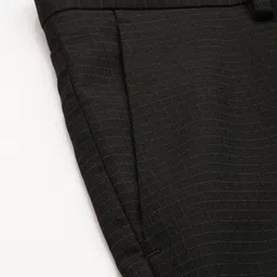 Arrow Men Checked Hudson Tailored Fit Formal Trousers image 3