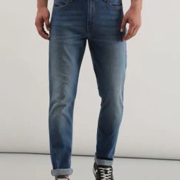 Lee Bruce Blue Skinny Fit Lightly Washed Jeans-picture-14