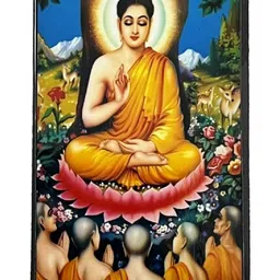 numeroastro Multi-Coloured Buddha Rubber Fridge Magnetic Sticker image 4