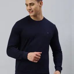 Sporto Navy Regular Fit Sweatshirt-image-13