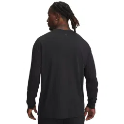 UNDER ARMOUR Black Regular Fit Printed Long Sleeves Project Rock Q4 T-Shirt image 2