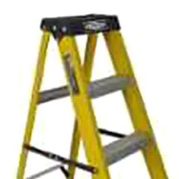 Ladderman LMT-2103 3 Steps FRP Fiber Glass Yellow Platform Safety Ladder image 3