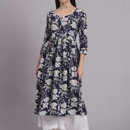 DHAKRE FASHION Women Floral Printed Cotton Kurta with Palazzo-picture-39