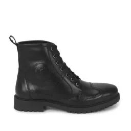 Royal Enfield Men's Huntsman Black Derby Boots-image-34