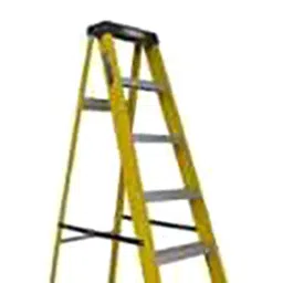 Ladderman LMT-2107 7 Steps FRP Fiber Glass Yellow Platform Safety Ladder image 3