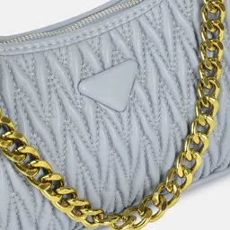 DressBerry Textured Structured Hobo Bag image 4