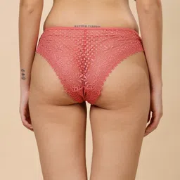 Louis Bayrad Soft Touch StayFresh Lace Low-Rise Bikini Brief image 3