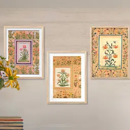 walllane Floral Wall Art With Frame Home Decor Wall Painting For Living Room Office Bedroom-picture-20