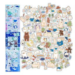 FunBlast Rabbit & Bear Theme DIY 3D Kawaii Stickers Set  16 Sheets (100+ Pcs)-picture-40