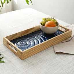 De Maison Decor Duran Blue Spiral Glass Tray-picture-12