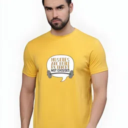 KaamBhari Graphic Printed Round Neck Pure Cotton Regular Fit T-shirt-picture-38