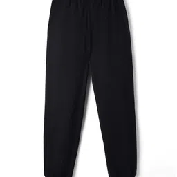 Pine Active Knit Full Length Super Stretch Solid Coloured Track Pant - Black image 2