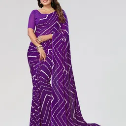 Moda Rapido Geometric Printed Saree With Blouse Piece-picture-21