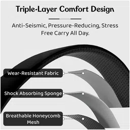 staranddaisy StarAndDaisyMothers/Mom with Compartments, Insulated Bottle Pockets, Waterproof, 30L - Black Grey image 4