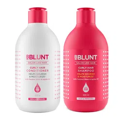 BBLUNT Curly Hair Shampoo 300ml & Conditioner 250g Combo With Jojoba Oil & Shine Tonic-picture-35