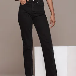 Calvin Klein Jeans Women Pure Cotton Straight Fit Light Fade Mid-Rise Jeans-image-84